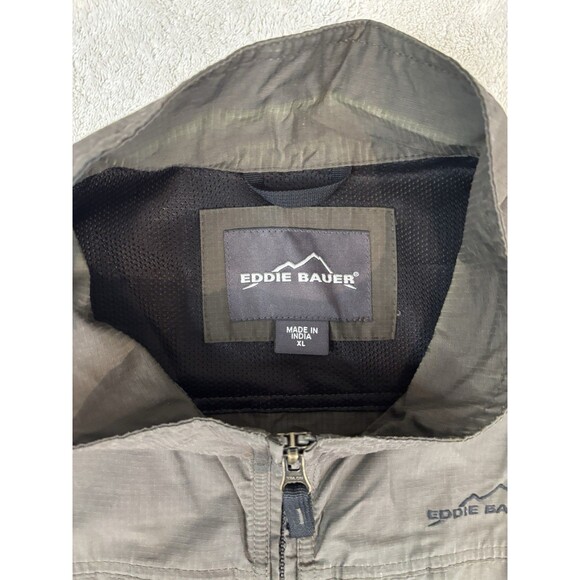 Eddie Bauer Mens XLarge XL Multi-Pocket Vest Outdoors Gilet Fishing Utility Gray - Picture 3 of 9